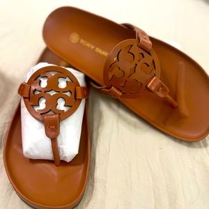 Tory Burch cloud sandals. Like new, Worn once.